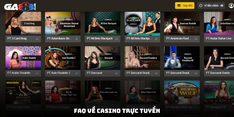 Các trò chơi casino trực tuyến đang được yêu thích nhất 2025